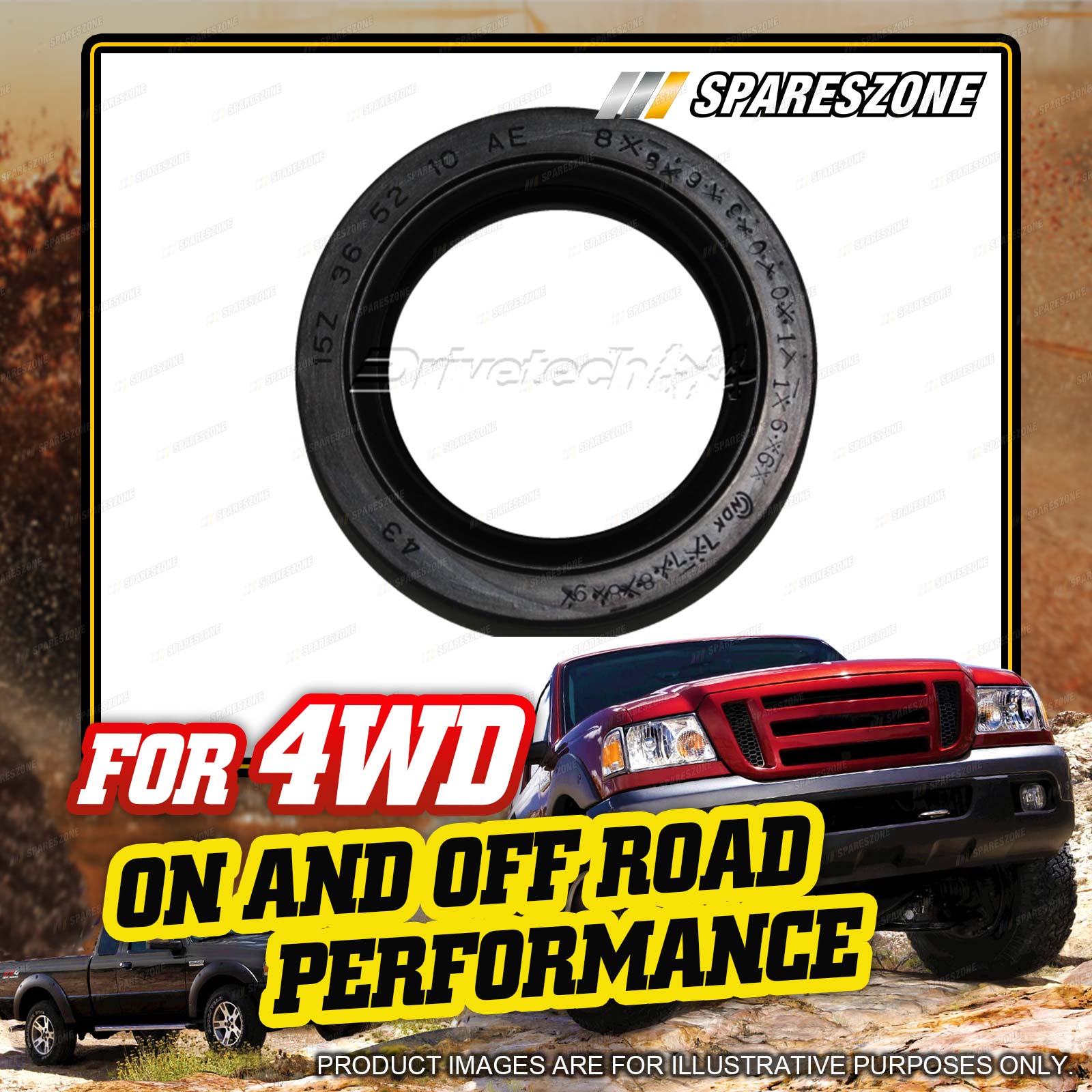 4X4FORCE Transfer Case Seal Rear Output Shaft For MITSUBISHI Triton MK