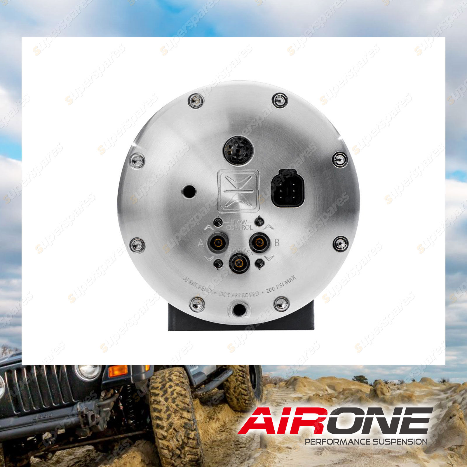 Airone AccuAir ENDO-VT 4-Corner 3 Gallon Valve Tank for Air Suspension ...