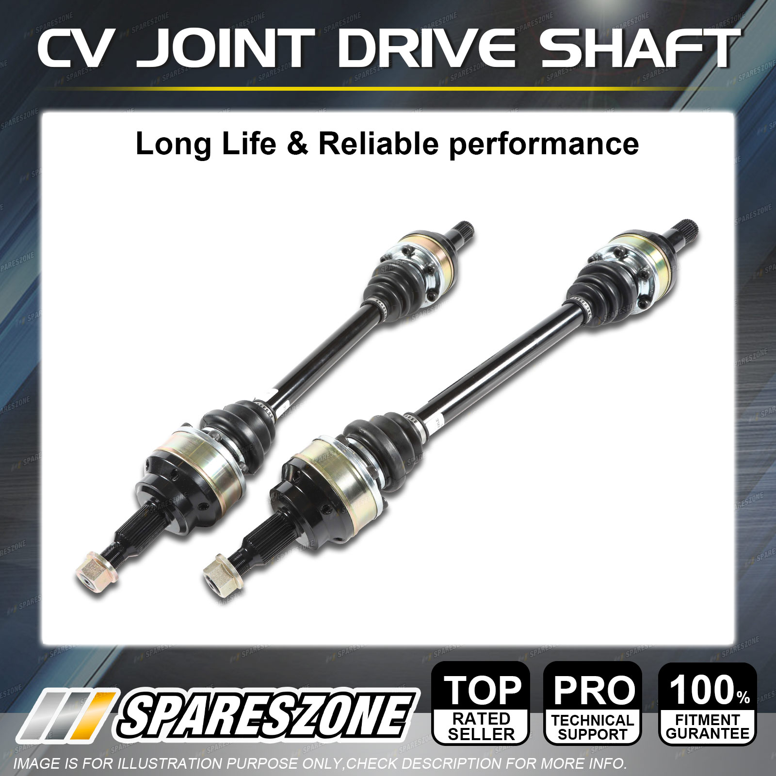 Rear LH + RH CV Joint Drive Shafts for Holden Commodore Ute VU VY VZ