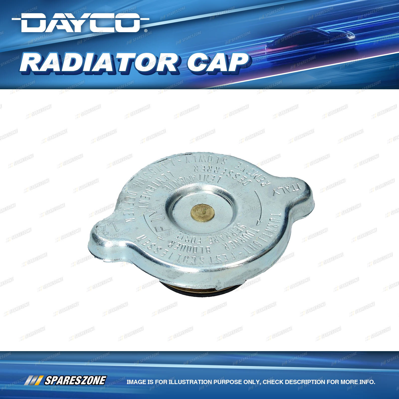 Dayco Radiator Cap for Mazda 6 GG MPS GH CX7 ER 2.2L 2.3L 2.5L 2002