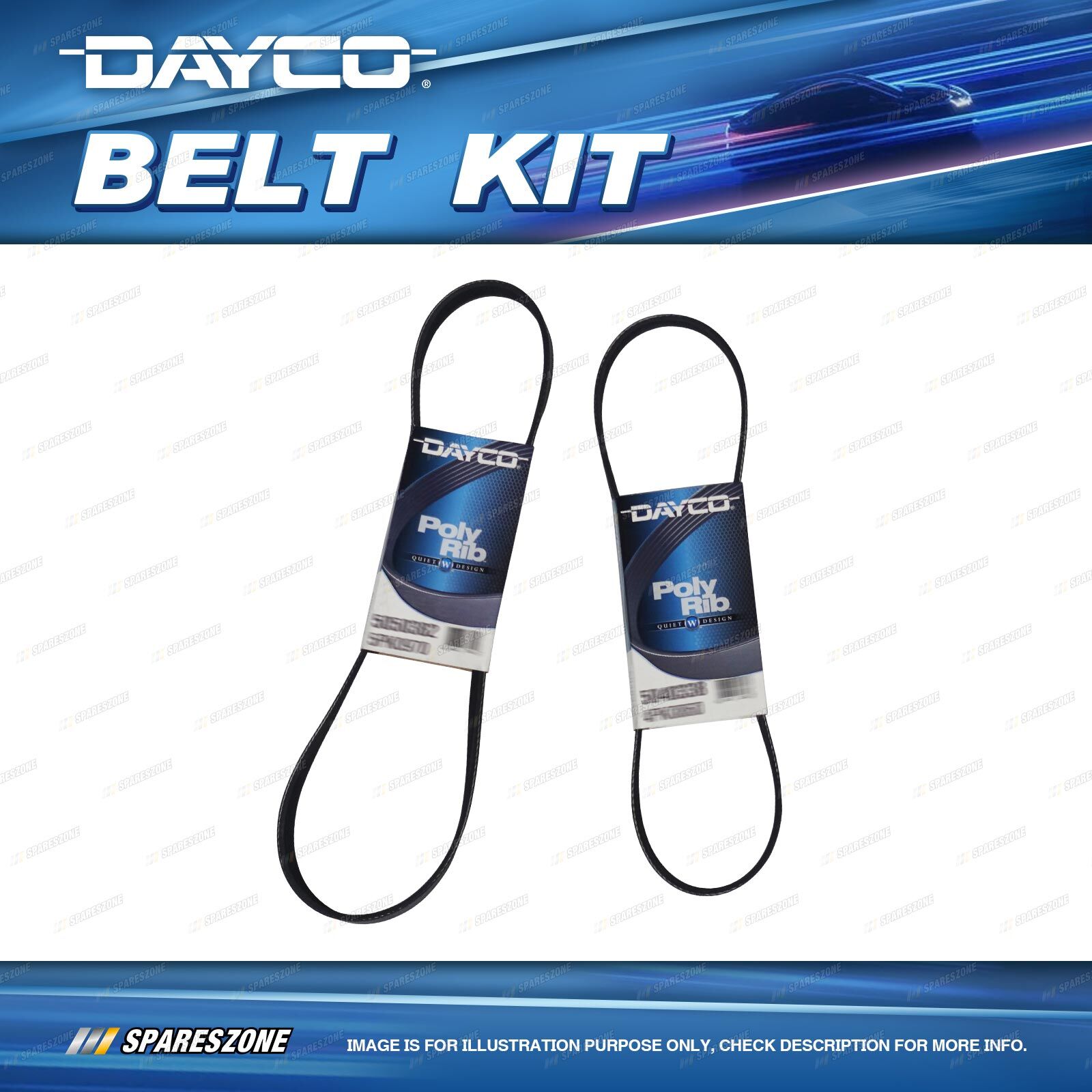 Dayco P/S & Alternator Drive Belt Kit for Nissan Navara D40 Pathfinder