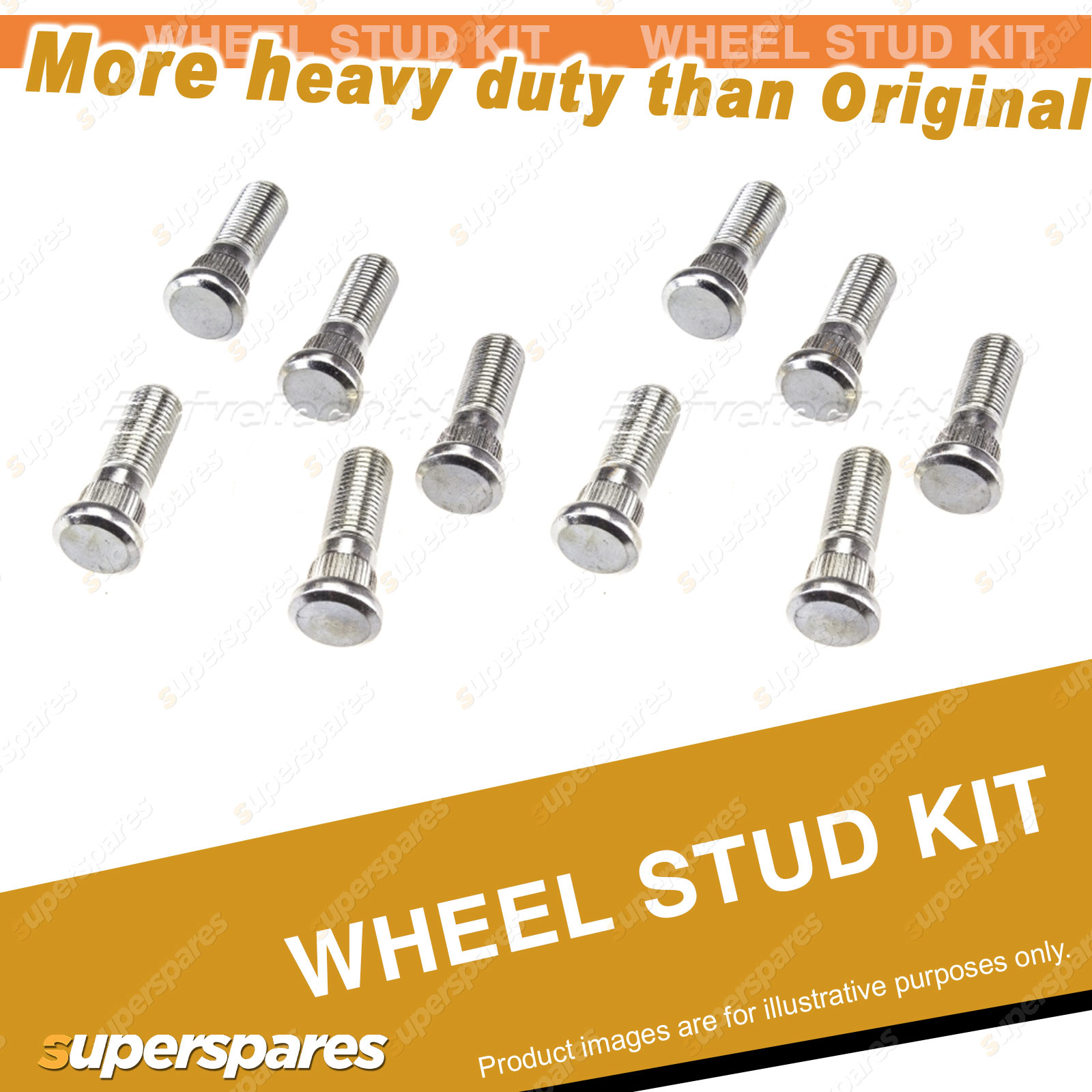 10 x REAR WHEEL Stud for TOYOTA LANDCRUISER FZJ105 HDJ78 79 HZJ78 105