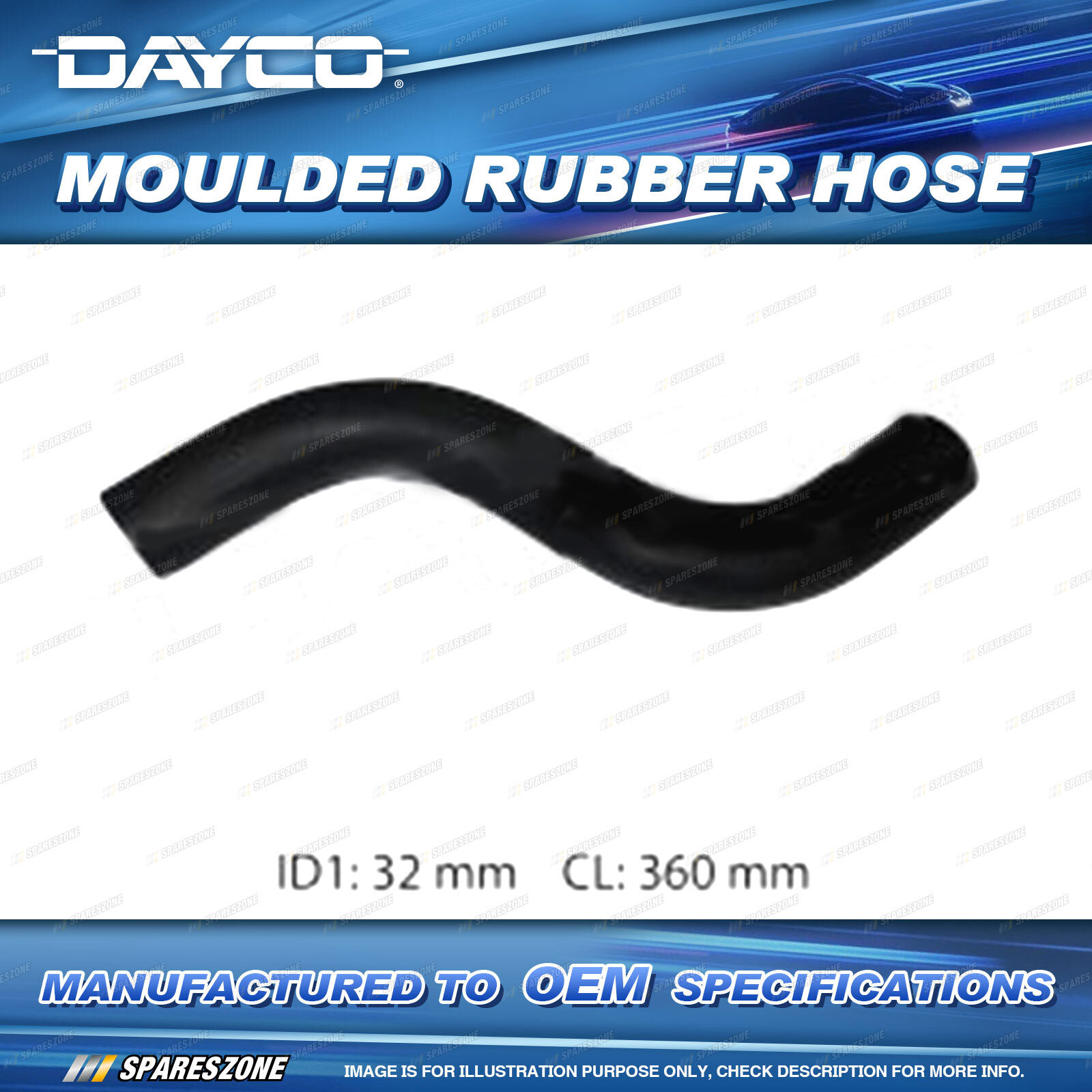 Dayco Upper Radiator Hose for Hyundai Getz TB 1.4L 1.5L 1.6L 20022011