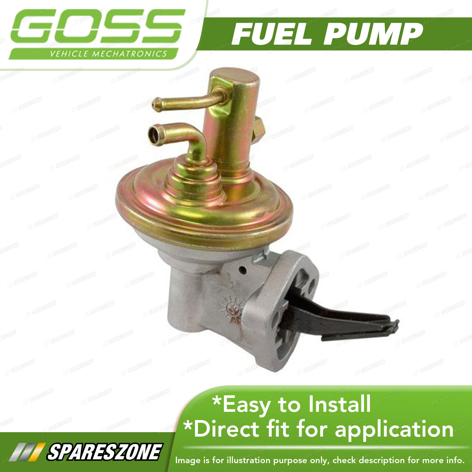 Goss Mechanical Fuel Pump for Nissan Ute XFN 4.1 250 I6 12V Utility