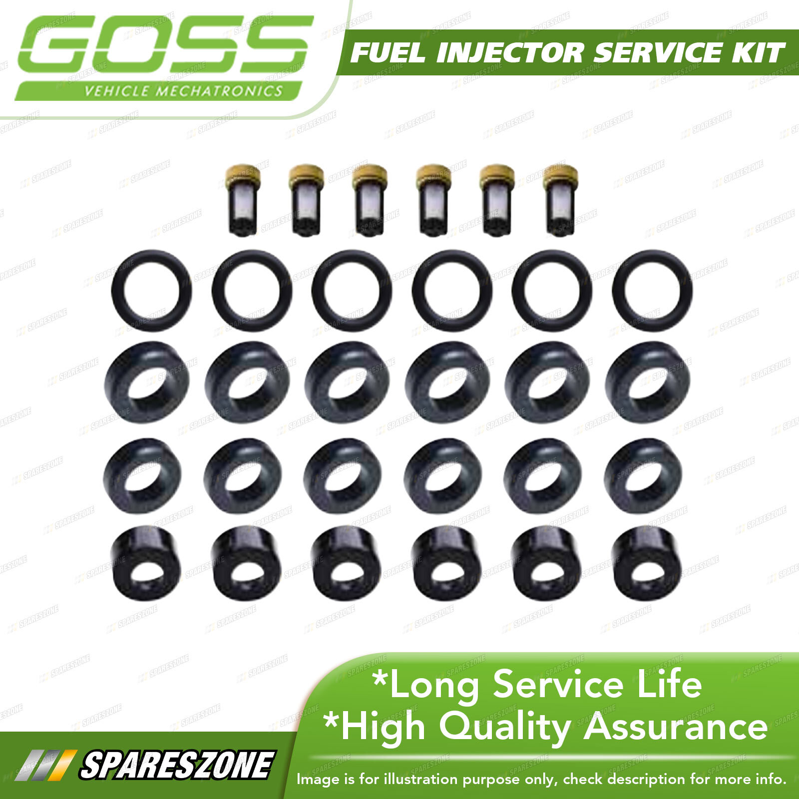 Goss Fuel Injector Service Kit for Lexus GS300 JZS160R IS200 IS300 GXE