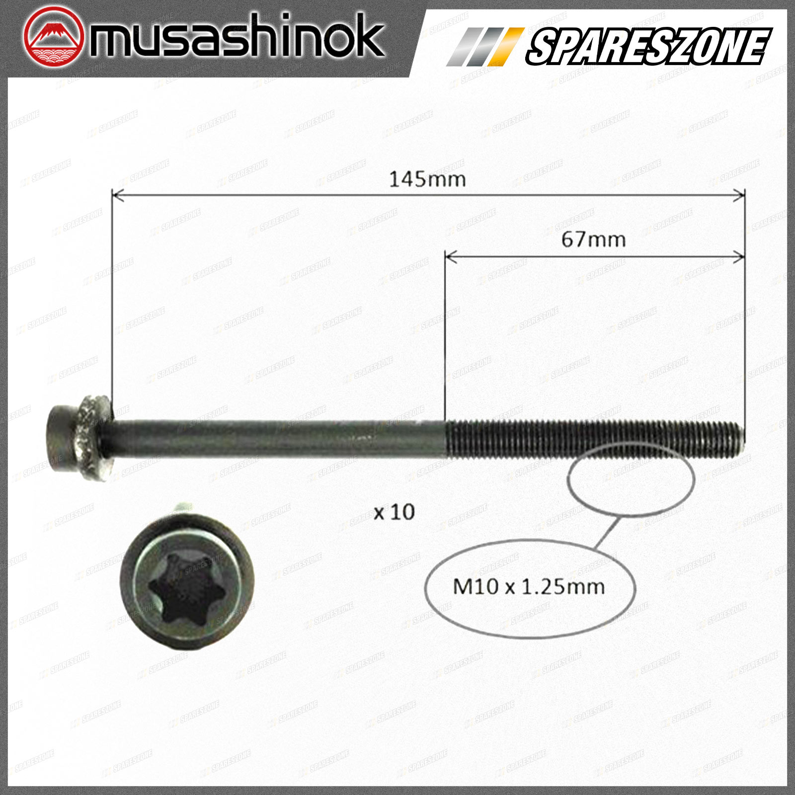 Cylinder Head Bolt Set for MAZDA CX5 KE KF CX7 ER CX9 TC MX5 NCEC eBay