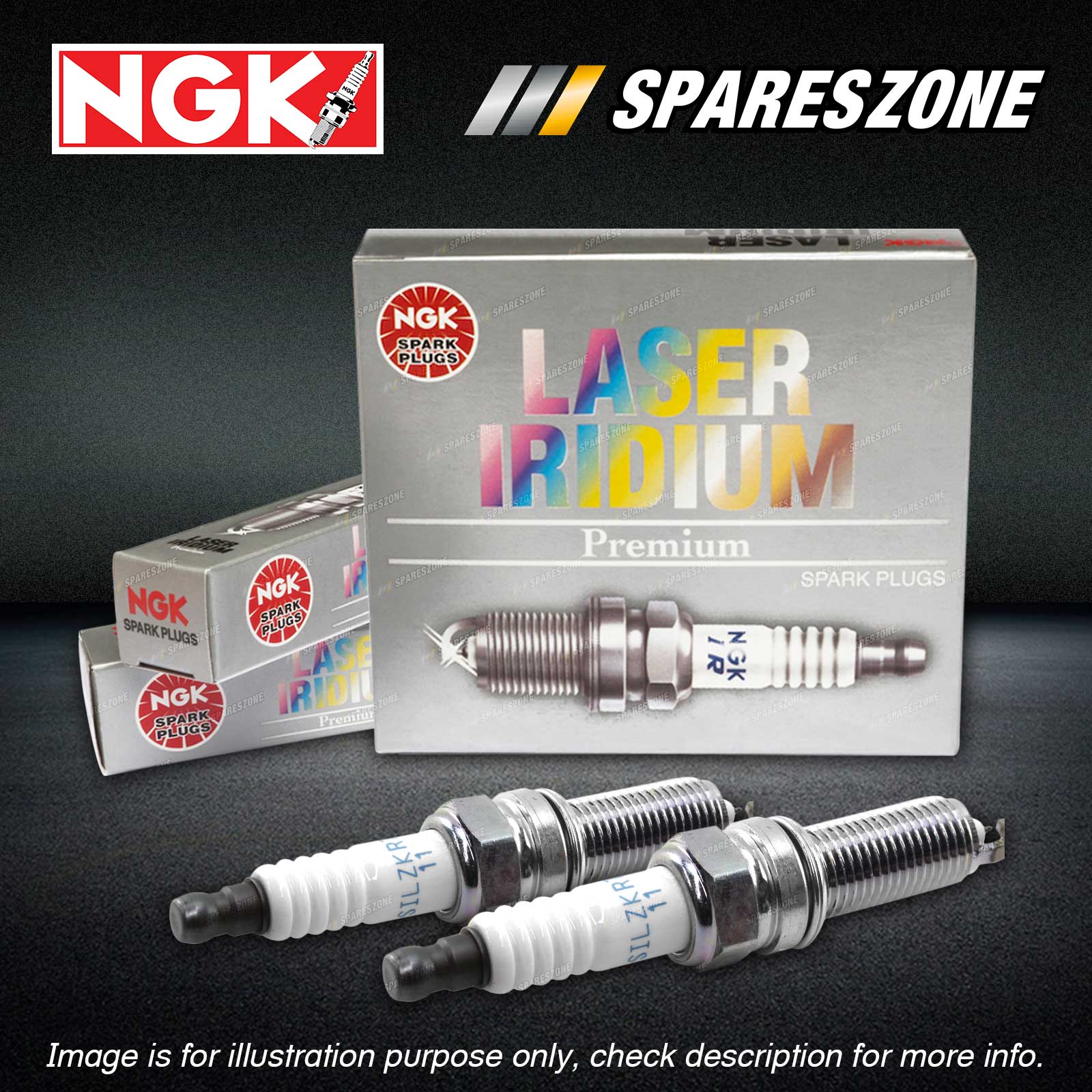 NGK Laser Iridium Plug Number ILZKAR7B11 Spark Plug 1654 | O'Reilly Au