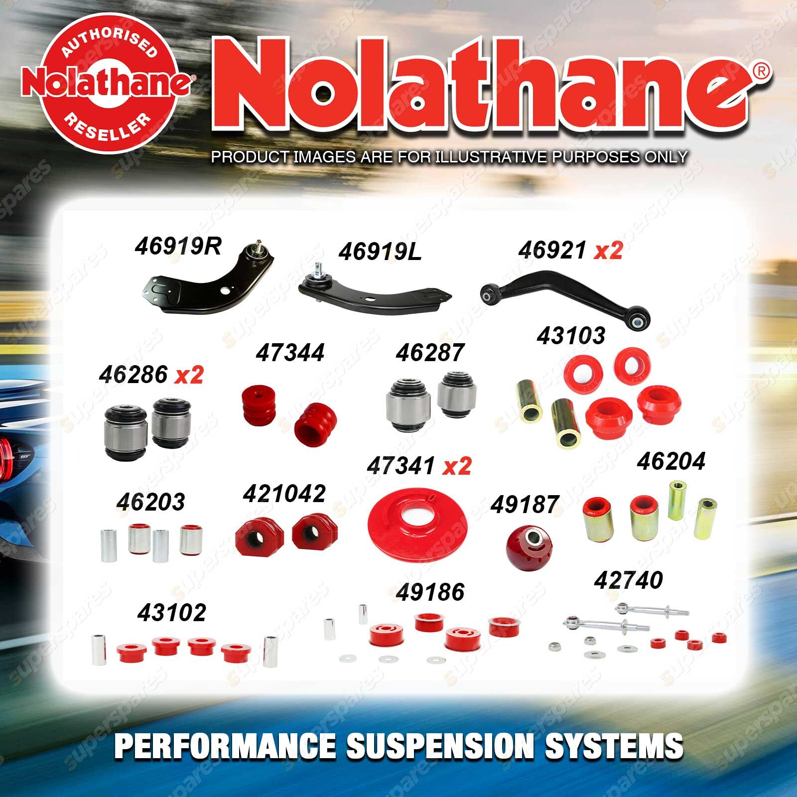 Rear Nolathane Suspension Bush Kit for FORD FALCON BA BF FPV IRS sedan