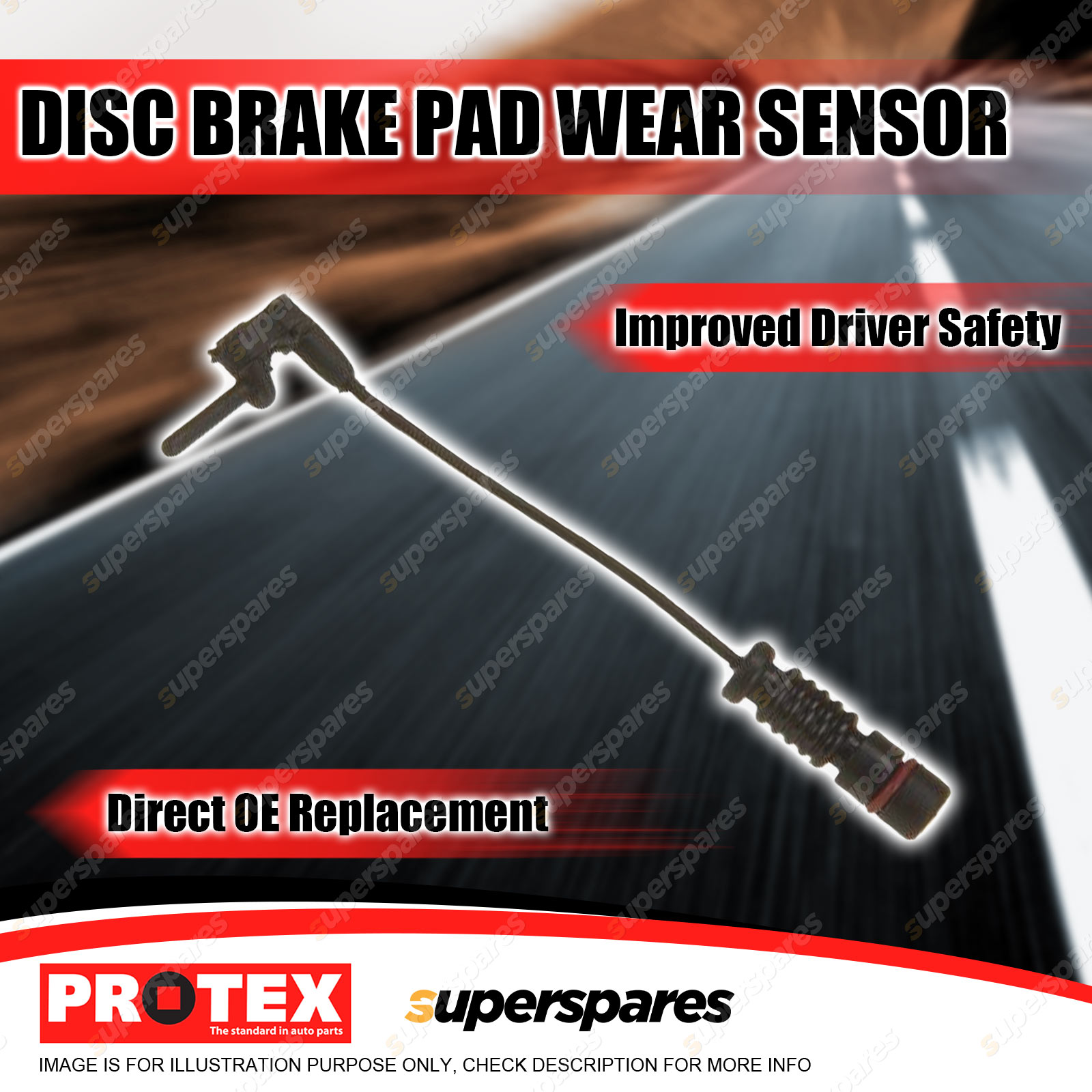 * VIEROL Brake Pad Wear Sensor For Mercedes Benz A190 C180 W168 W202