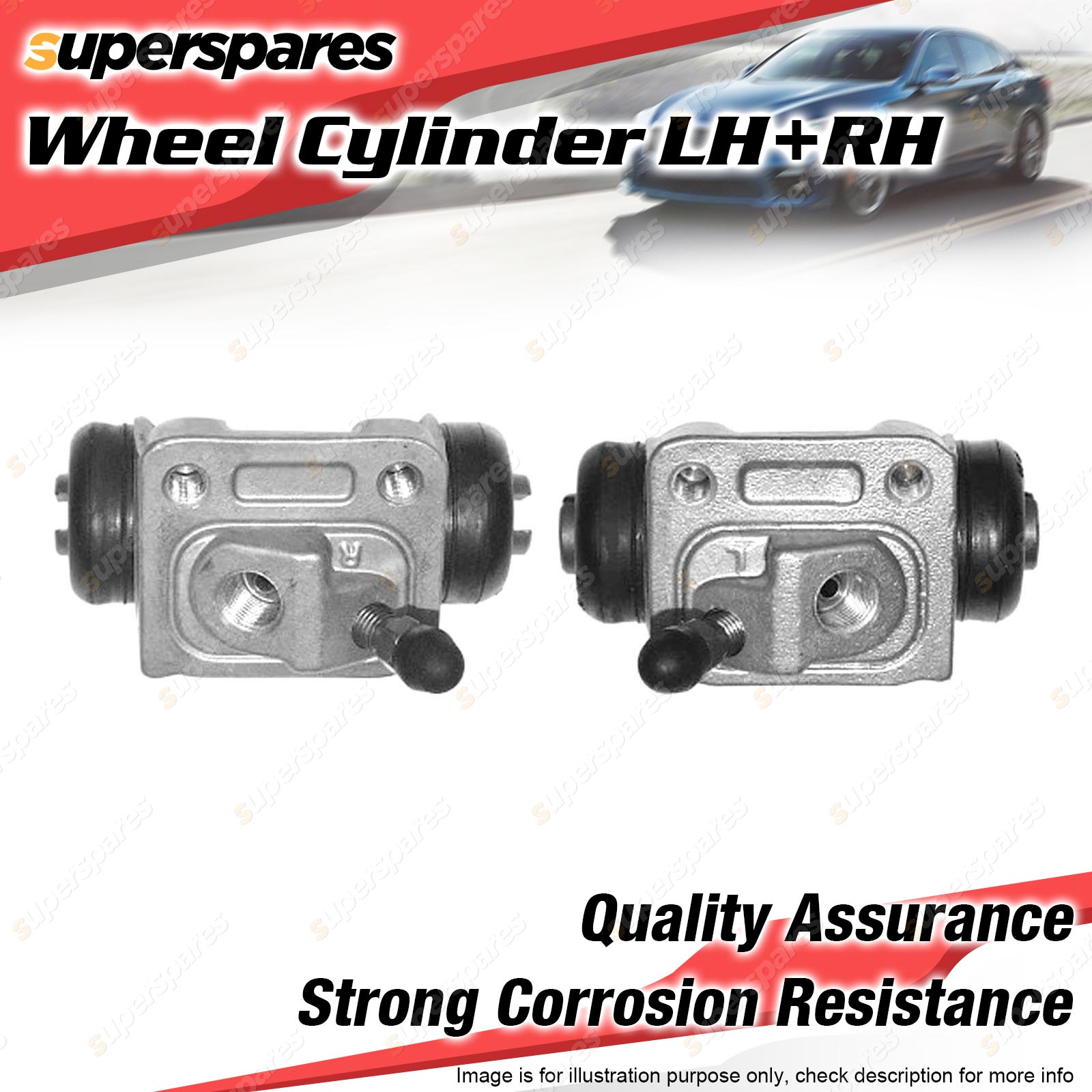 2 LH+RH Rear Wheel Cylinders for Suzuki Baleno Liana RH416 RH418 Swift