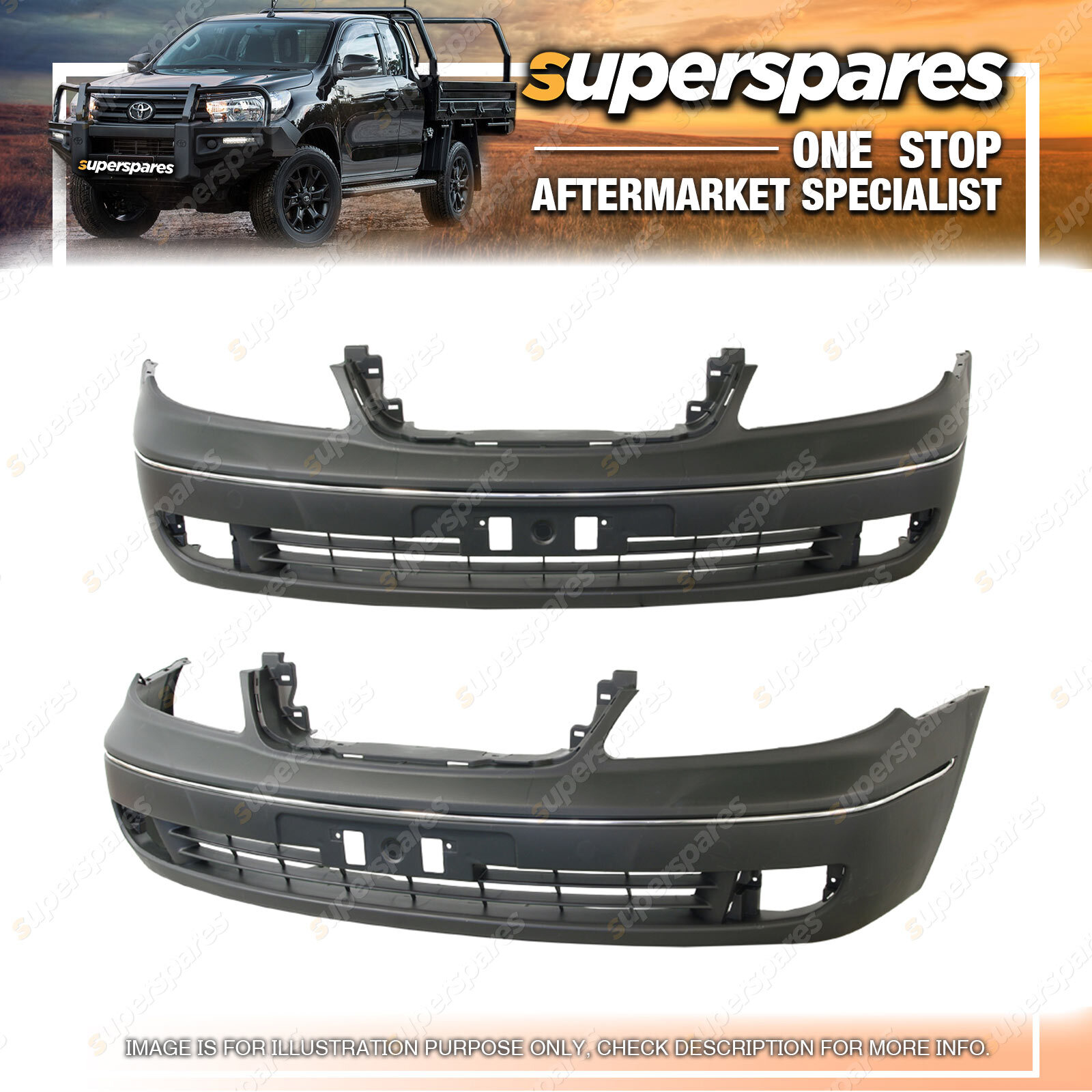 Superspares Front Bumper Bar Cover For Nissan Pulsar Sedan N16 2003 2005 Ebay