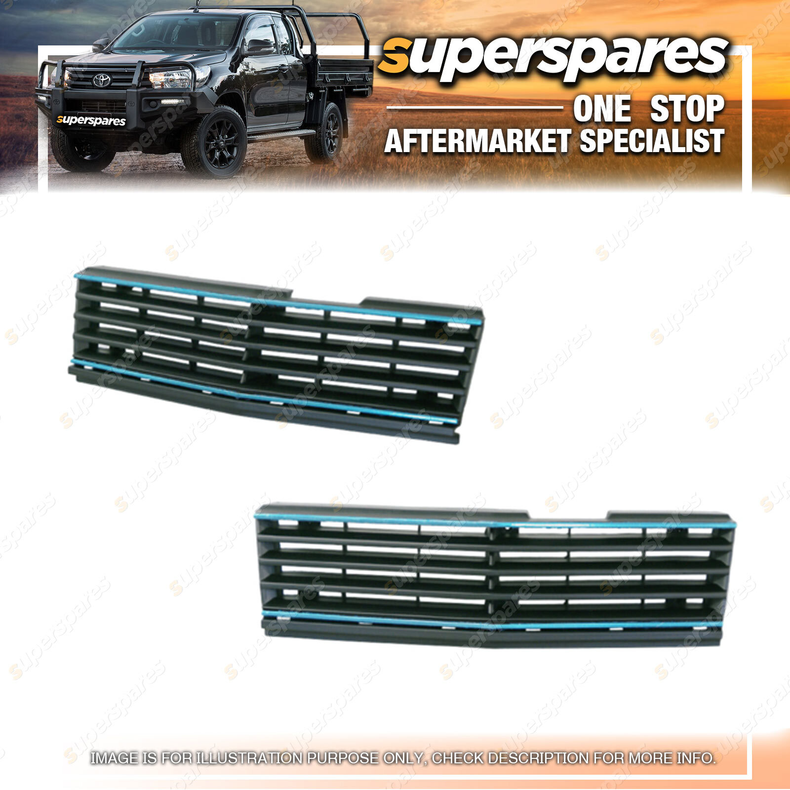 Superspares Front Grille for TOYOTA CORONA ST141 19851987 Brand New