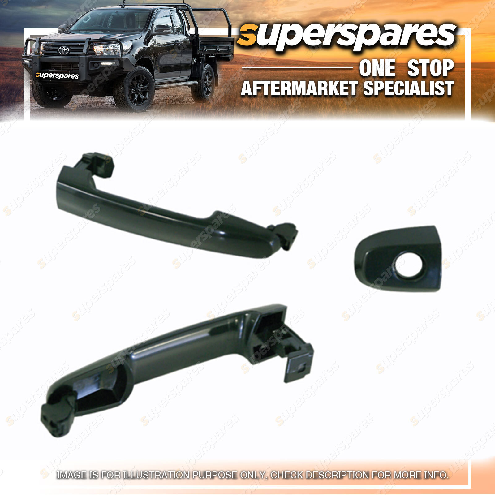 LEFT SIDE FOR TOYOTA HILUX 10/97-1/05 2/4WD FRONT DOOR HANDLE FULL CHROME