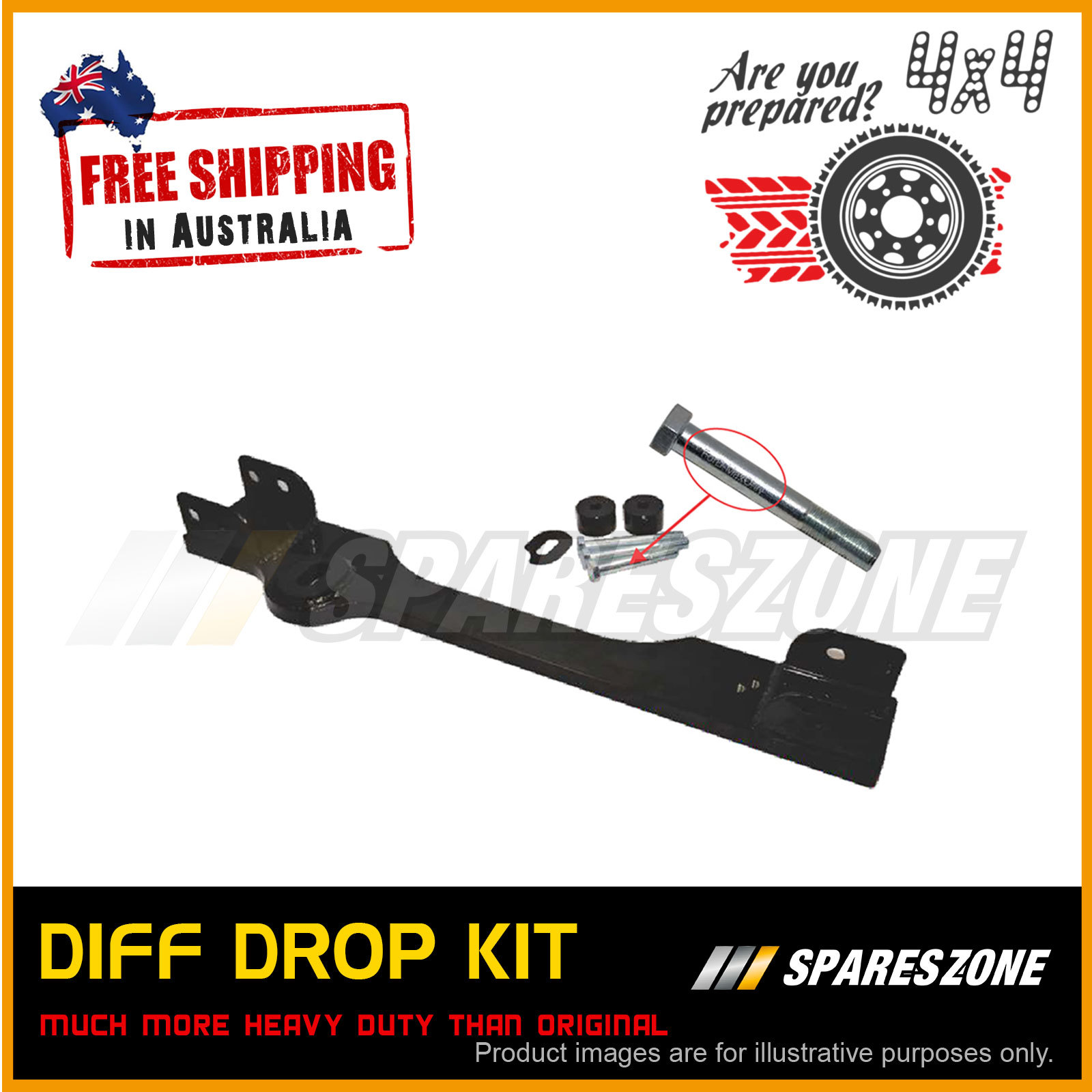 Premium Quality Diff Drop Kit for Holden Colorado RG Isuzu D Max 2012