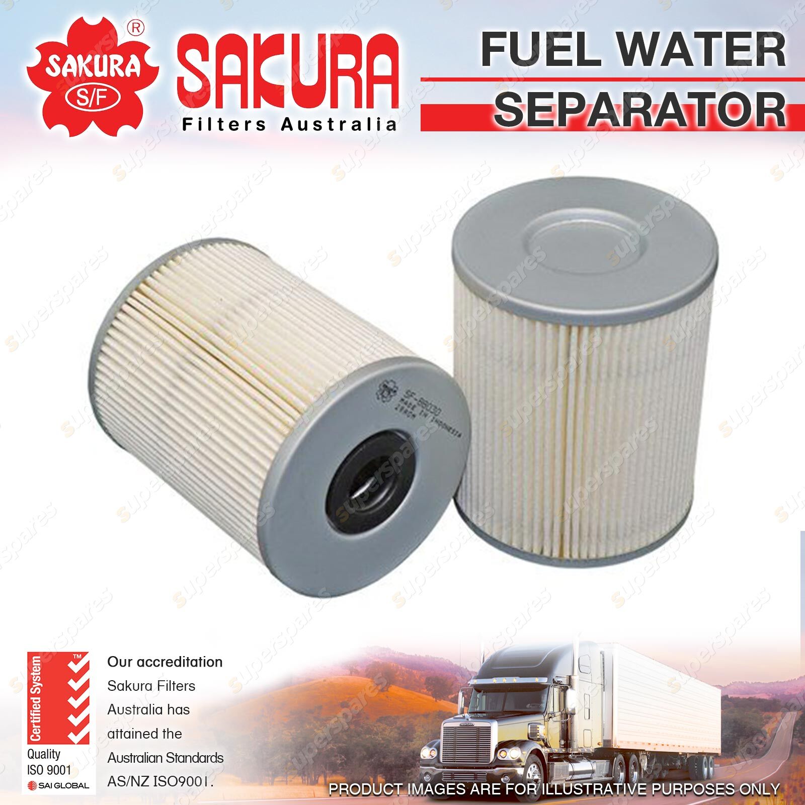 Sakura Fuel Water Separator for Kubota Excavator KX0404 Loader SSV75 SVL902