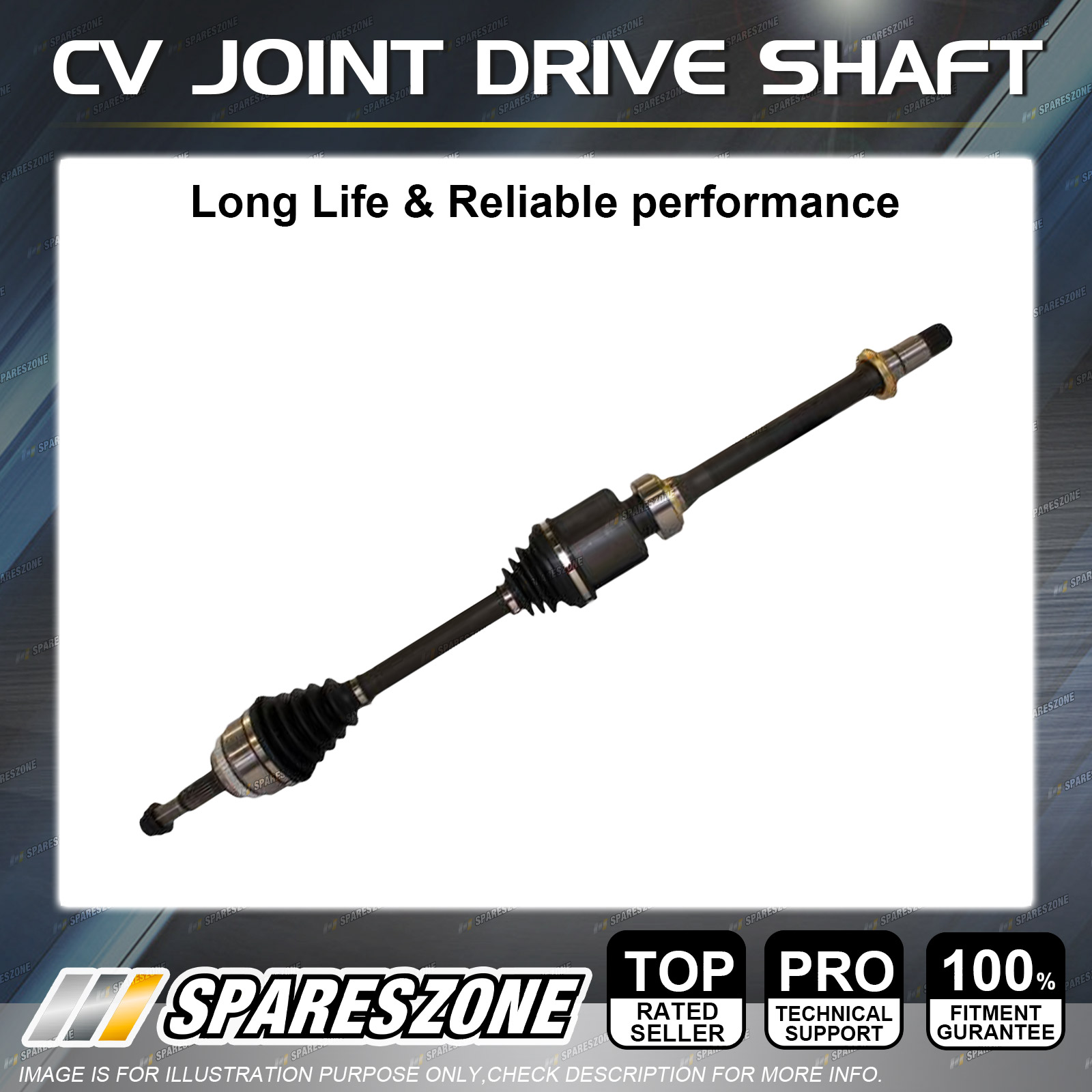 1 x RH CV Joint Drive Shaft for Toyota Camry 40 Series ACV40R 4CY 07/