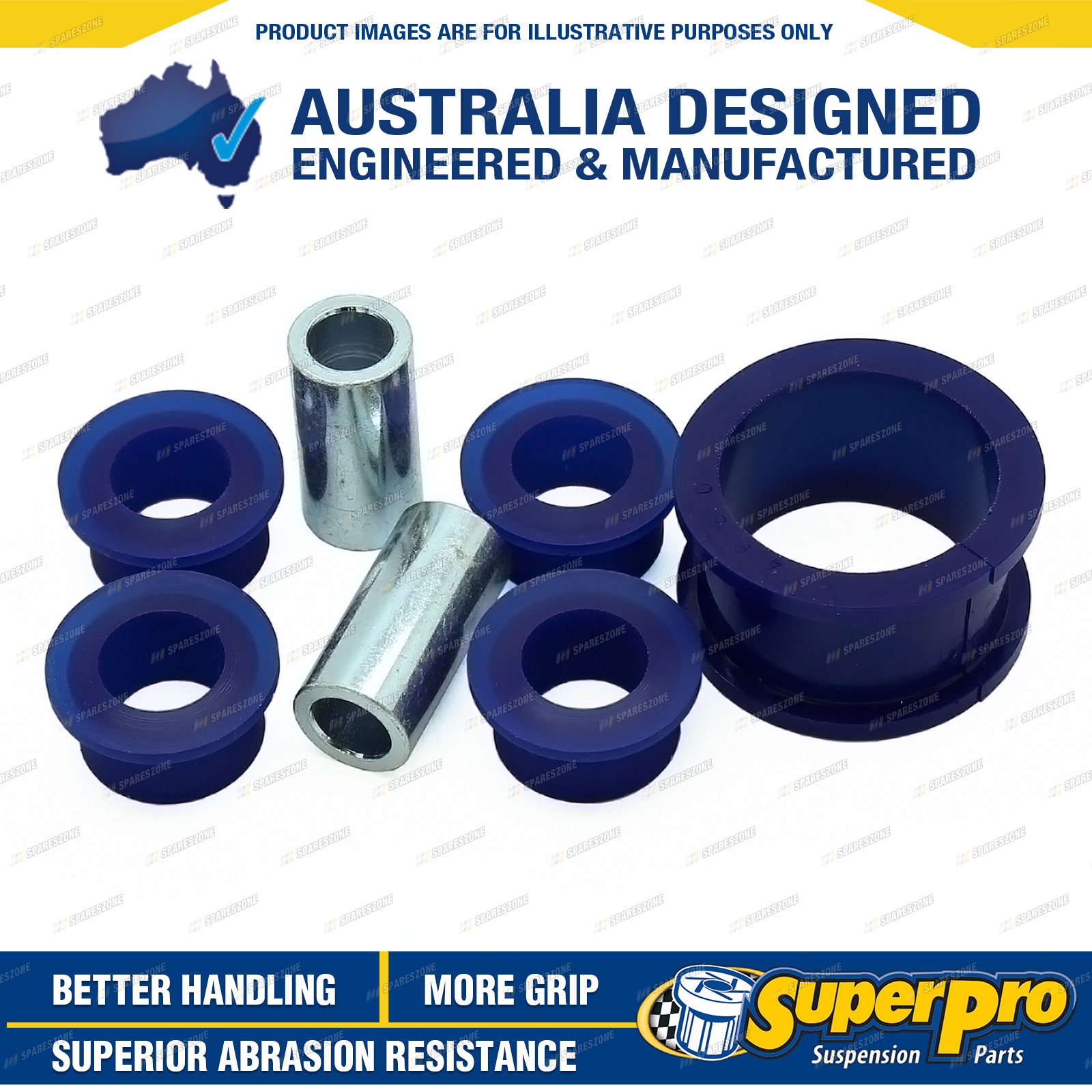 Superpro Front Steering Rack Pinion Mount Bush Kit for Nissan Navara