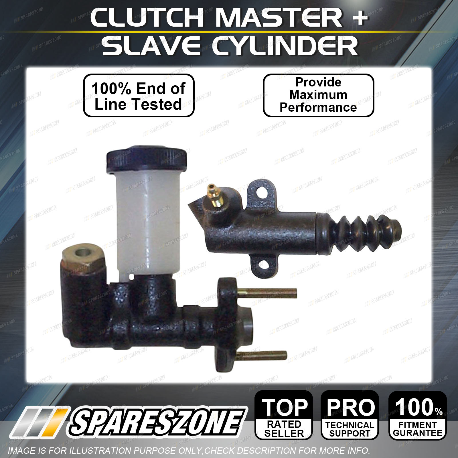 Clutch Master + Slave Cylinder for Ford Couries Raider 2.2 DIESEL 06/85