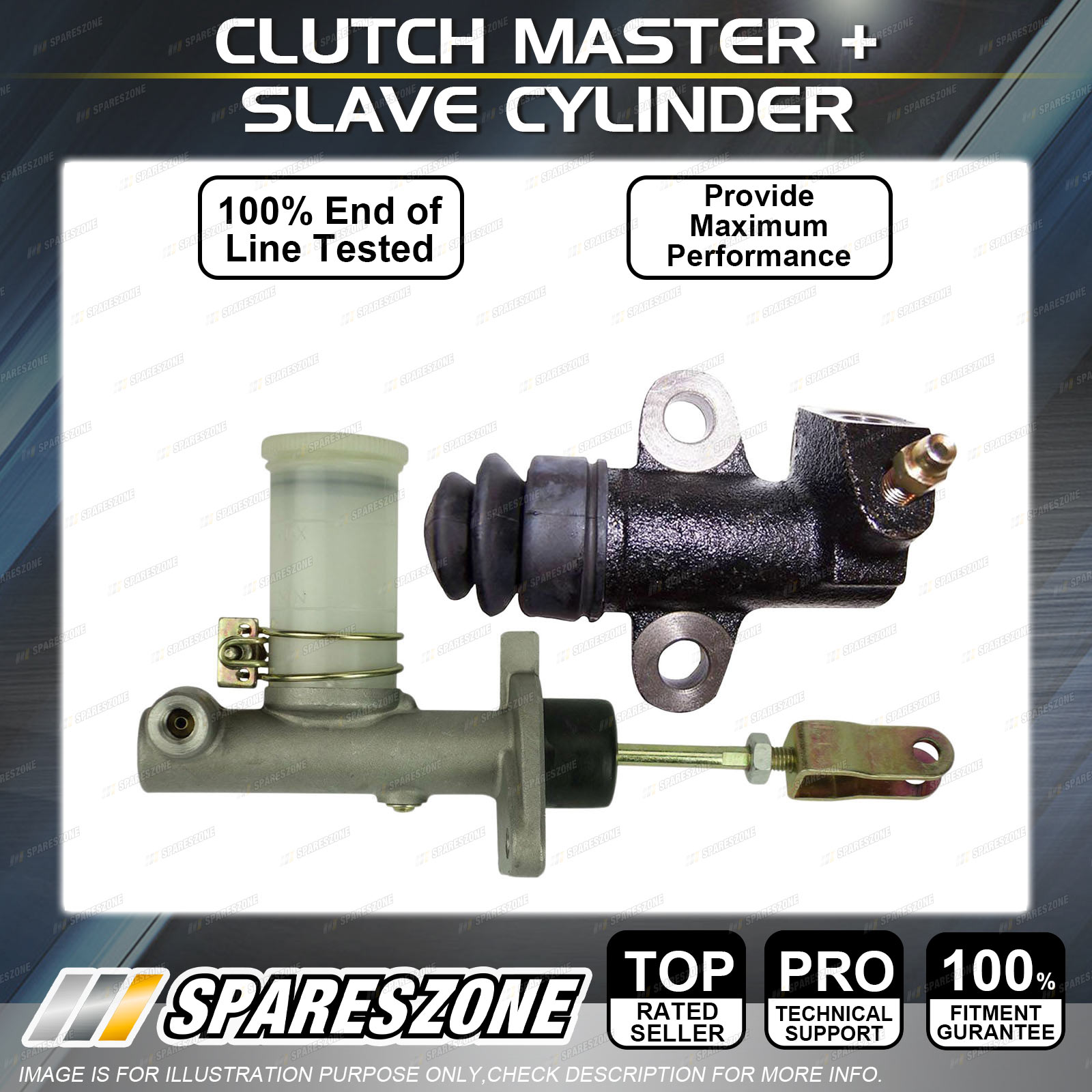 Clutch Master + Slave Cylinder for Nissan Navara D21 SD25