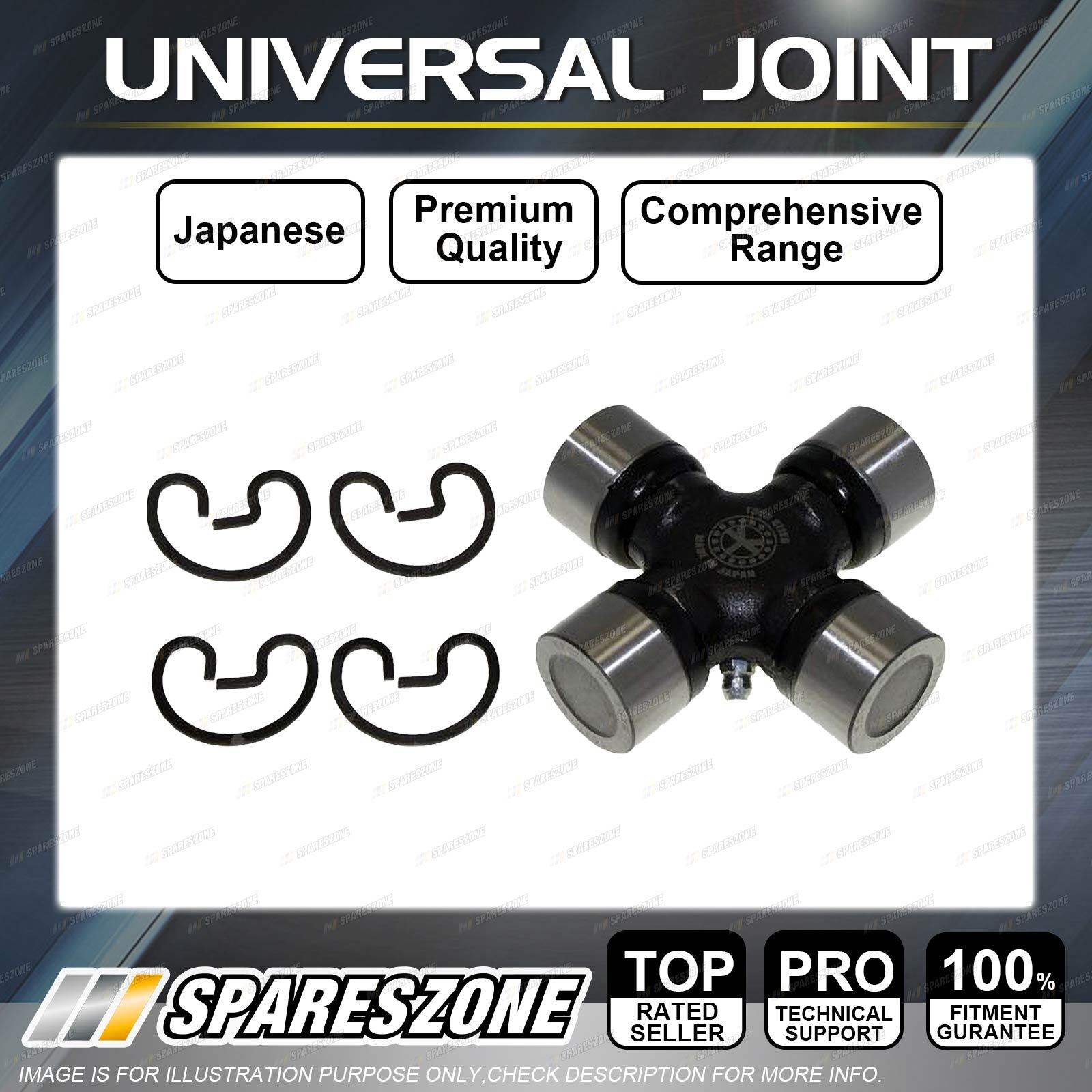 1 x Rear Japanese Universal Joint for Nissan Navara D40 VQ40 Patrol MQ