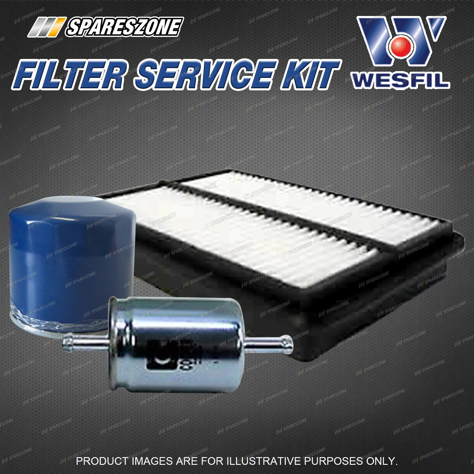 Wesfil Oil Air Fuel Filter Service Kit for Great Wall V240 Wingle 5 2.4L Petrol eBay
