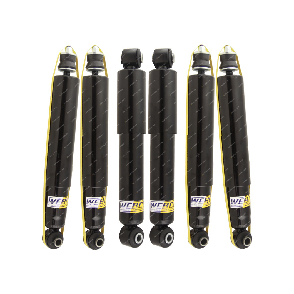 6 x Front Rear Webco HD Pro Shock Absorbers for FORD BRONCO 4WD quad susp Wagon