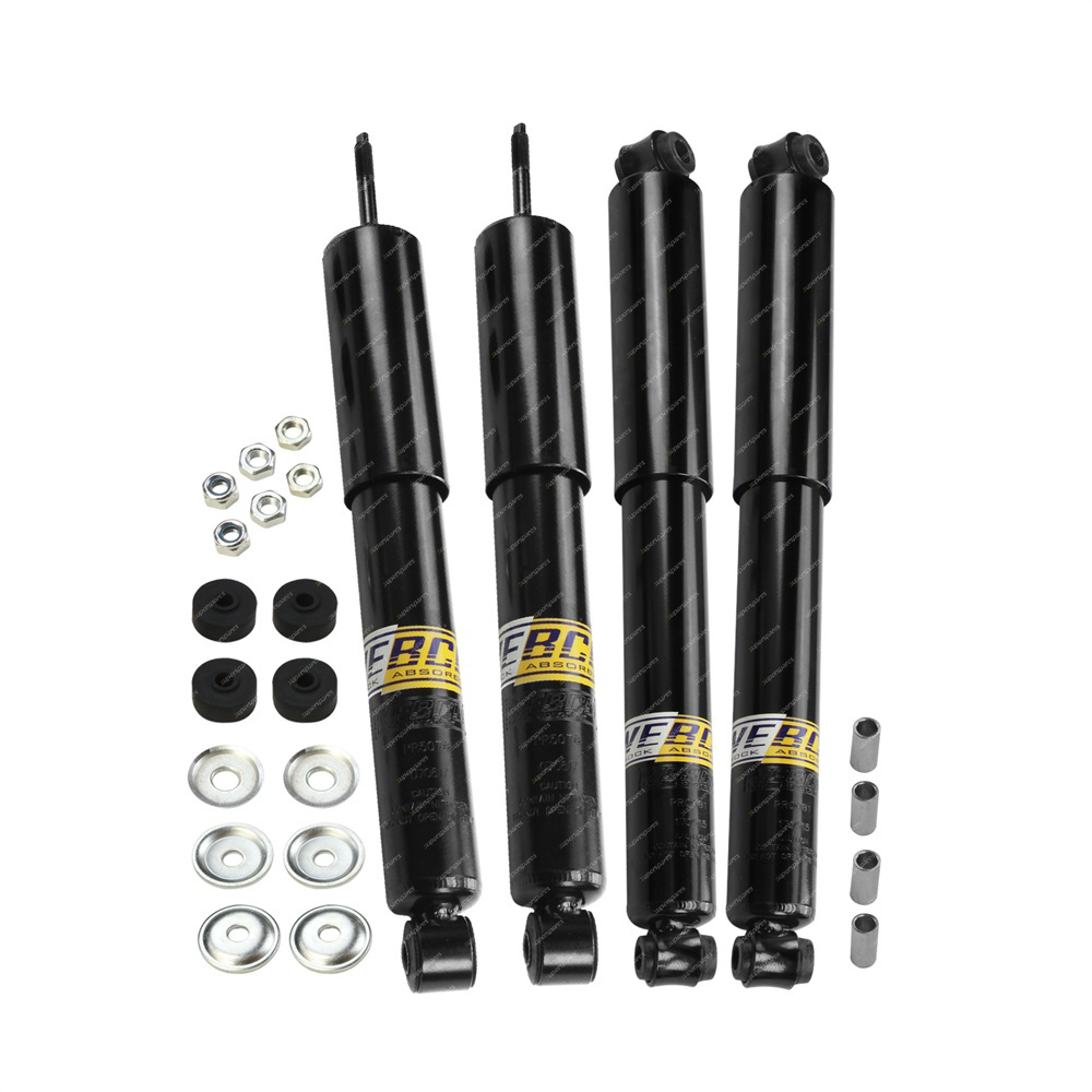Front + Rear WEBCO Pro Gas Shock Absorbers for HOLDEN RODEO R7 R9 96-2003