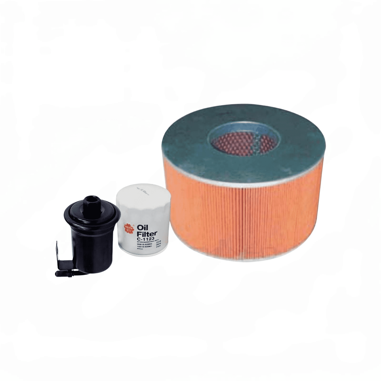 Oil, Air, & Fuel Filter Service Kit For Land Cruiser UZJ100 V8 4.7L 2UZ-FE (1998-2007) – Sakura FYE344108