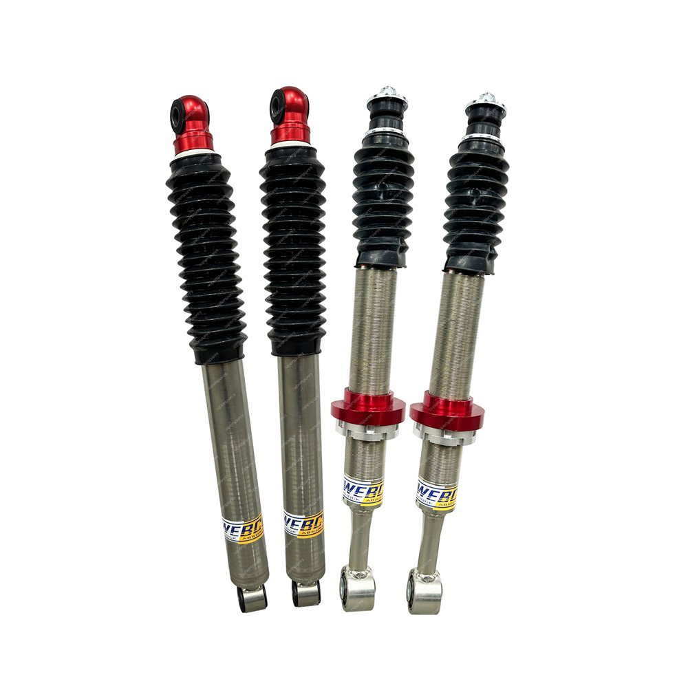 Front + Rear Adjustable 2-3 Inch Shock Absorbers for Isuzu D-MAX TF TFR MU-X