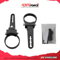 Pair 4X4FORCE 2" LED Light Bar Bull Bar Mounting Bracket Clamps Hid Antenna