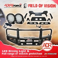 4X4FORCE Armor Bumper Bullbar LOOP Skid Plate Drive Light for Ford Ranger PX T7