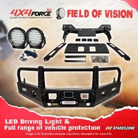 Armor Bumper Bullbar 3 Loop Guard Plate Drive light for Mazda BT50 11-20