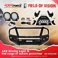 Armor Bullbar Skid Plate 3 Loop Drive Light for Nissan Navara NP300 D23 15-20