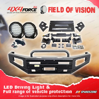 4X4FORCE Safari Shield U Loop Bullbar Lights for Nissan Navara D40 Spain 11-On