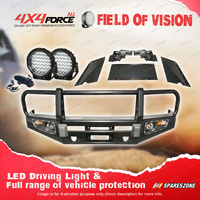 4X4FORCE Premium Armor 3 Loop Bullbar Lights for Toyota Landcruiser 100 Series