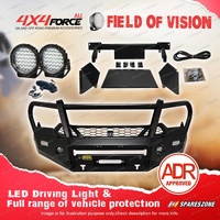 4X4FORCE Premium Armor 3 Loop Bumper Bullbar Drive Lights for Isuzu D-Max 21-23