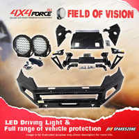 4X4FORCE Ultimate Guard No Loop Bumper Bullbar Lights for Toyota Prado 150 17-23