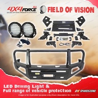 4X4FORCE Premium Armor 3 Loop Bullbar Lights for Nissan Navara D40 Spain 11-On