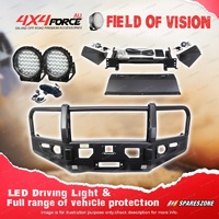 Premium Armor 3 Loop Bumper Bullbar & Drive Lights for Mitsubishi Triton MV