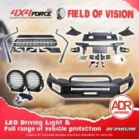 Safari Shield U Loop Bullbar Lights Side Steps for Mitsubishi Triton MQ 15-18