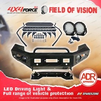 Safari Shield U Loop Bumper Bullbar Drive Light Side Steps for Ford Ranger PX T7