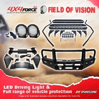 Premium Armor 3 Loop Bumper Bullbar Light Side Steps for Toyota Prado 120 Series