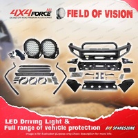 Safari Shield U Loop Bumper Bullbar Light Side Steps for Volkswagen Amarok 10-21