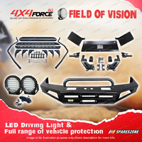 Safari Shield U Loop Bullbar Lights Side Steps for Toyota Landcruiser 105 Series