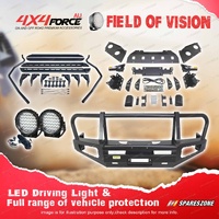 Premium Armor 3 Loop Bumper Bullbar Light Side Steps for Nissan Navara D40 06-11