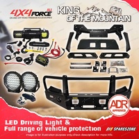 4X4FORCE Armor Bumper Bullbar LOOP Skid Plate Light Winch for Ford Ranger PX T7