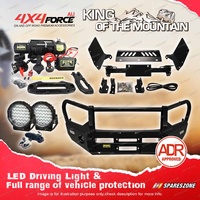 4X4FORCE Armor Bumper Bullbar Skid Plate Loop Light Winch for Isuzu D-Max 18-20