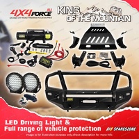 Armor Bullbar Skid Plate 3 Loop Light Winch for Nissan Navara NP300 D23 15-20