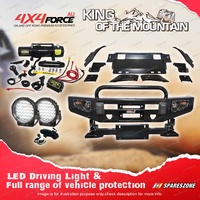 Safari Shield Bullbar U LOOP Guard Plate Light Winch for Toyota Hilux Revo 15-18