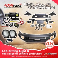 Ultimate Guard Bullbar No Loop Plate Light Winch for Mitsubishi Triton MQ 15+